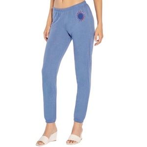 ⭐️NWT Wildfox del sol knox sun link joggers pants size small true blue